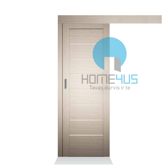 Bīdāmās Durvis ar PVC pārklājumu P-01 Balts ozols 1X