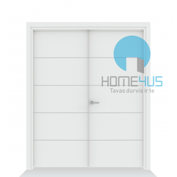 Крашенная двойная дверь Quattro White