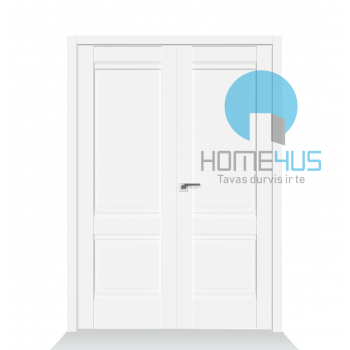 Двойная дверь с ПВХ покрытием Perla Due White