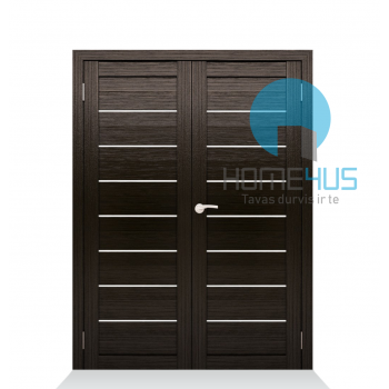 Двойная дверь с ПВХ покрытием P-01 Wenge