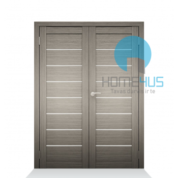 Двойная дверь с ПВХ покрытием P-01 Dūmu ozols