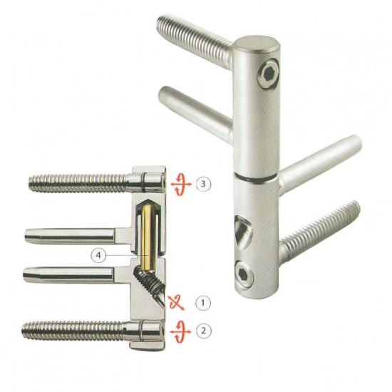 Дверная петля HOME4US APECS Регулируемый кончик пальца 3D-14
