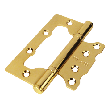 Петля дверная Rucetti (бабочки) без врезки RFH-100*75*2,5 G Цвет - Золото Петля дверная Rucetti (бабочки) без врезки RFH-100*75*2,5 G Цвет - Золото