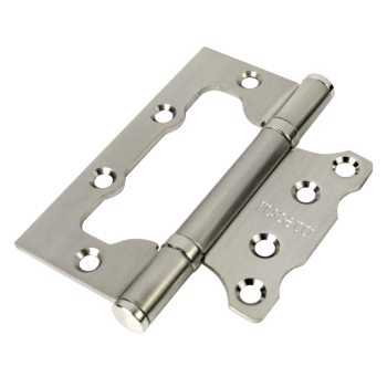 Петля дверная Rucetti (бабочки) без врезки RFH-100*75*2,5 SN Цвет - Белый никель Петля дверная Rucetti (бабочки) без врезки RFH-100*75*2,5 SN Цвет - Белый никель