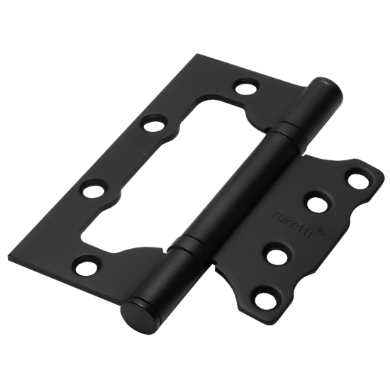 Петля дверная Rucetti (бабочки) без врезки RFH-100*75*2,5 BL Цвет - Черный