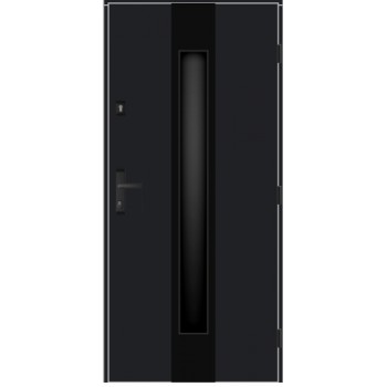 Metāla ārdurvis privātmājām Termo Gerda pelēks