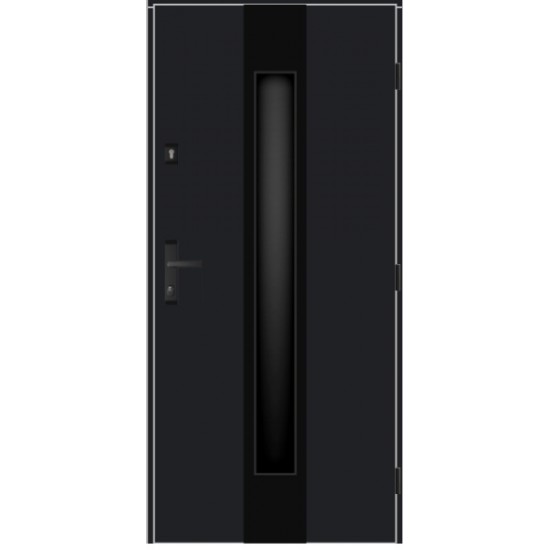 Metāla ārdurvis privātmājām Termo Gerda pelēks