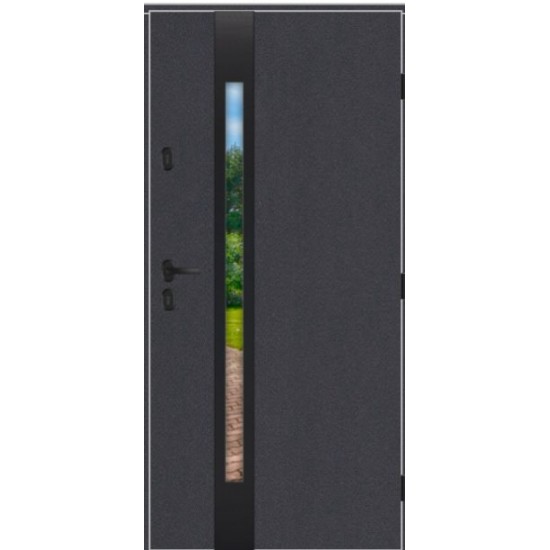 Metāla ārdurvis privātmājām Gerda Select Pelēks