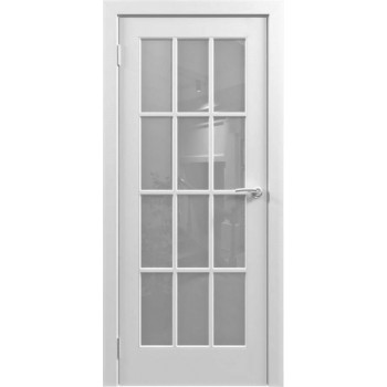 Эмалированная межкомнатная дверь Classic white, glass