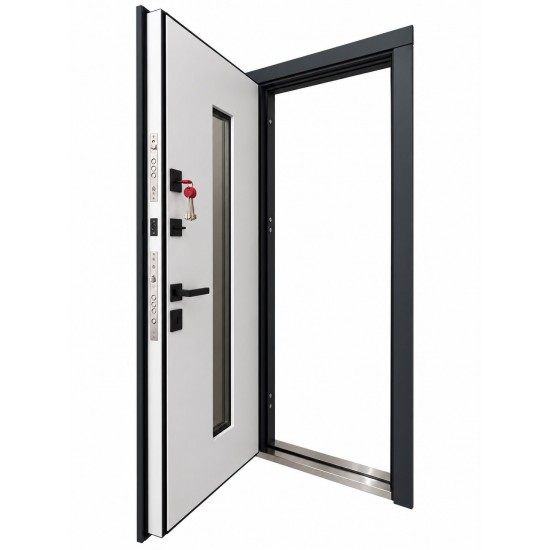 Metāla ārdurvis privātmājām Home Termo Grey