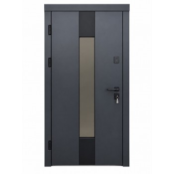 Metāla ārdurvis privātmājām Home Termo Grey