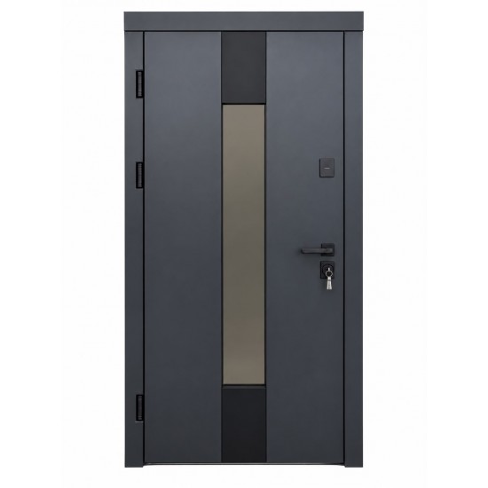 Metāla ārdurvis privātmājām Home Termo Grey
