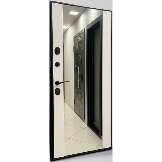 Metāla durvis dzīvoklim GRAND OPTIMA ar spoguli