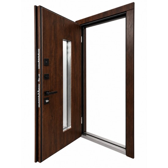 Metāla ārdurvis privātmājām Home Termo Brown