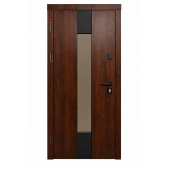 Metāla ārdurvis privātmājām Home Termo Brown